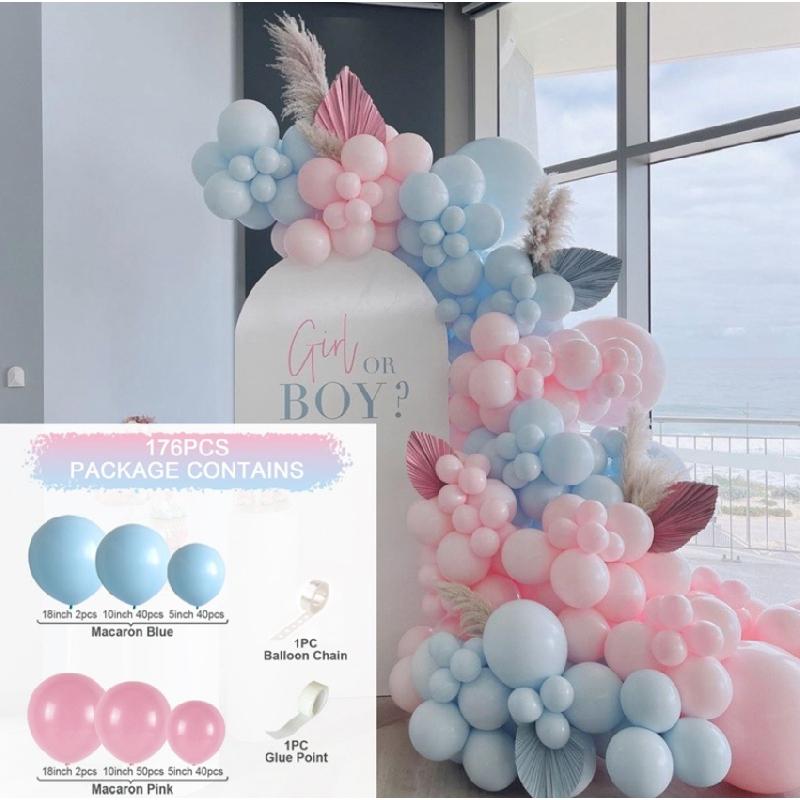 Pink White Macaron Balloon Garland Arch Kit Wedding Birthday Party Decoration Confetti Latex Balloons For Girls Baby