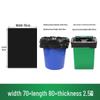 Flat Black Plastic Garbage Bags