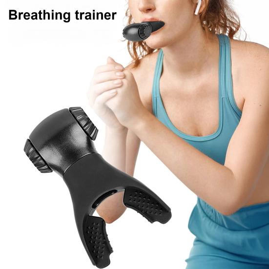 Portable Breathing Trainer Adjustable Resistance Men Women Oral Muscles Exerciser Lung Capacity Abdominal Breathing Training Equipment