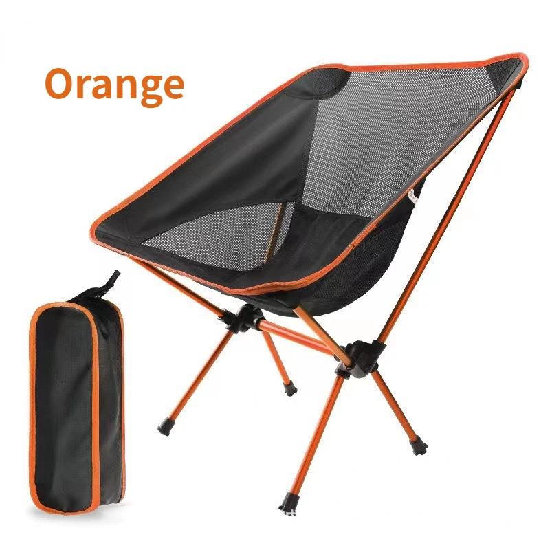 Detachable Portable Folding Moon Chair Outdoor Camping Chairs Beach Fishing Chair Ultralight Travel Hiking Picnic Seat Tools Soft and Comfortable