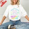 2026 BAD BUNNY NATION Graphic T Shirts Graphic Graphic Womens Trend Leisure Lovely Fans Tee Regular Short Sleeve Cotton Tops