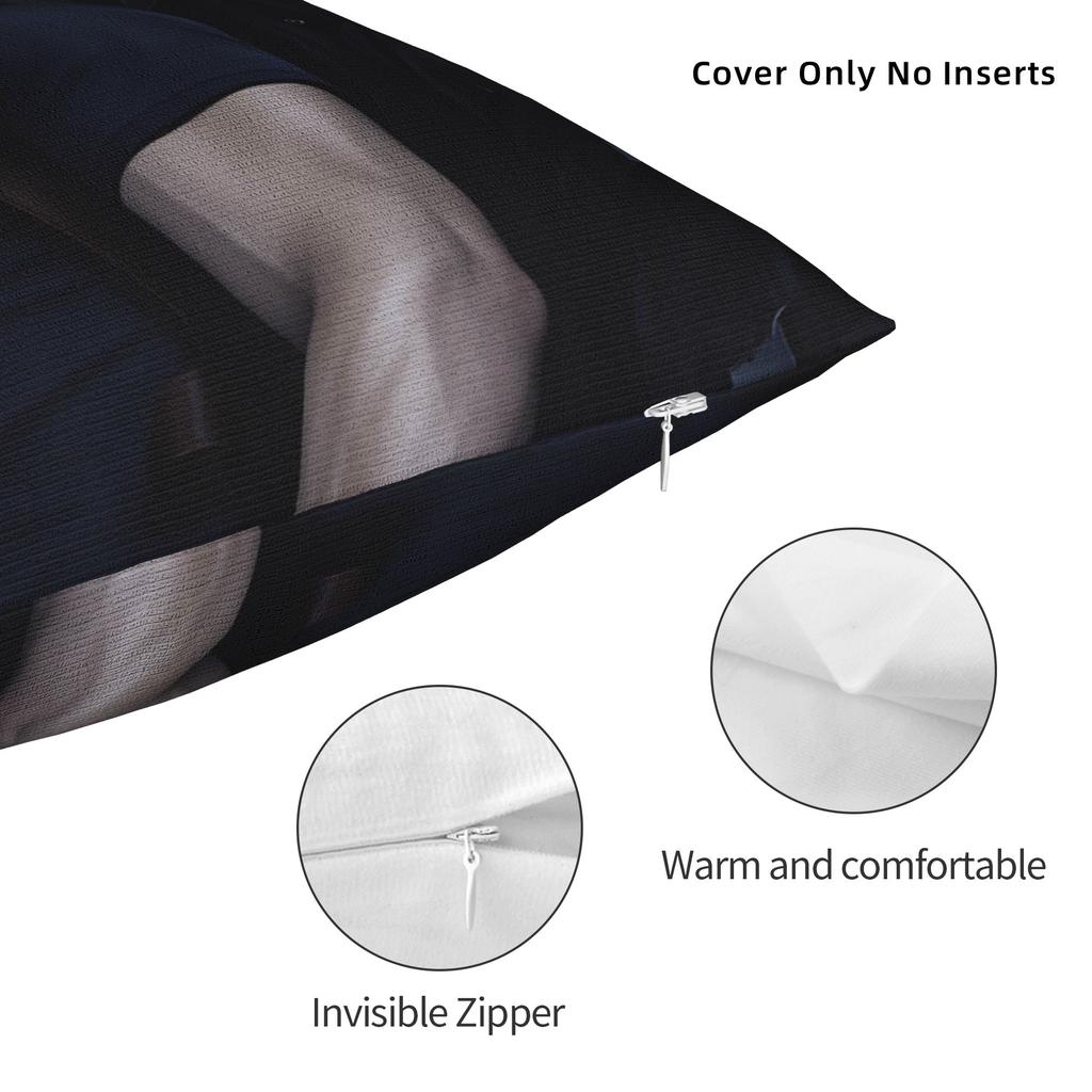 Leon Kennedy Pillow Case Cute Funny Pillow Cover Square Pillowcases For Living Room Bed Chair