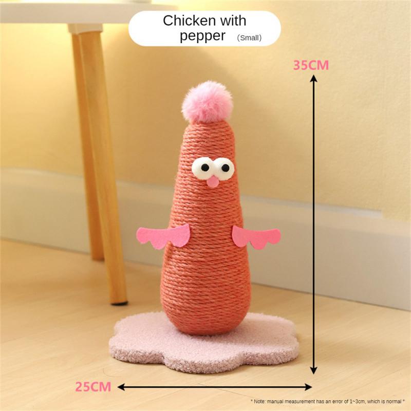 Katteleke Katteripeskrape Vertikal Kylling Klatrestativ for Katt Katteripestol Klosliper Gnikking Juguetes Para Gatos