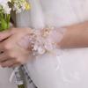 Photo Props Crystal Beads Bracelet Pearl Rhinestone Hand Flower  Wedding Party