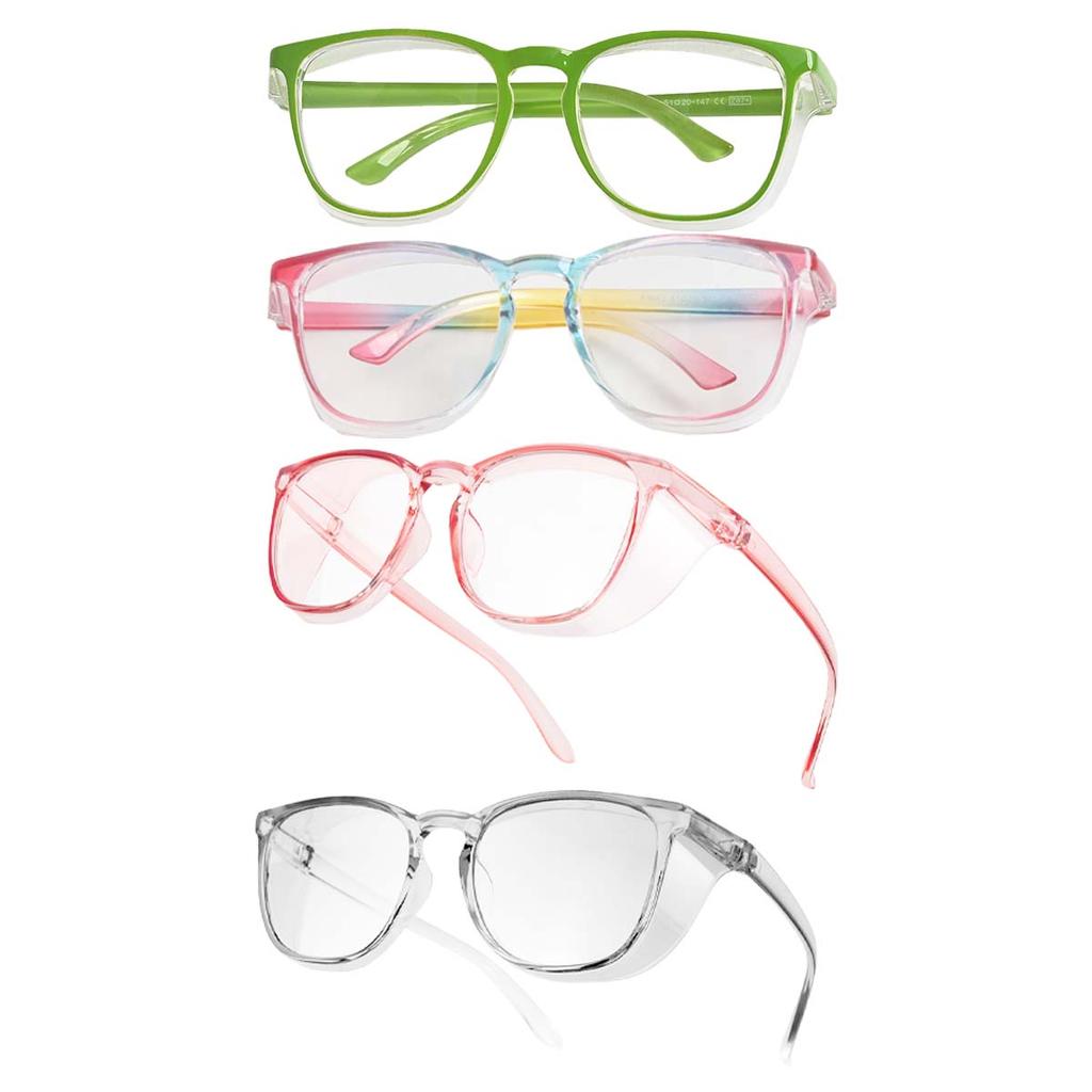 8pcs Windproof Transparent Sand-proof Anti-shock Biking Safe Goggles Anti Blue Light Pollen Security Protection Safety Glasses