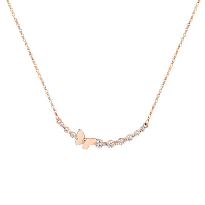 

Ожерелье с бабочкой, женская мода, элегантный свет, роскошь, ниша, стиль ins, ювелирные изделия, женская подвеска высокого класса