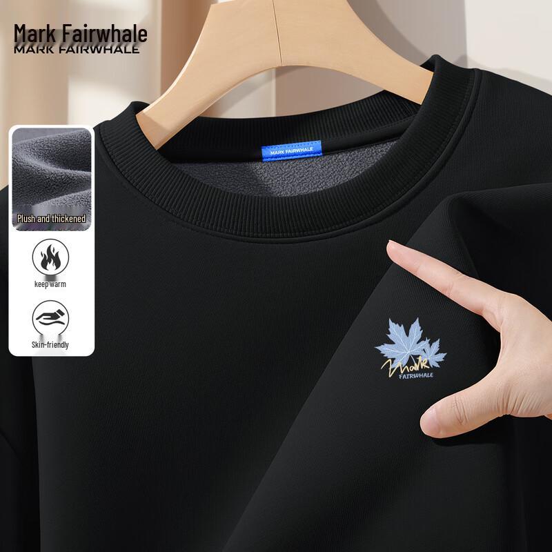 Mark Fairwhale Men's Thickened Loose Fit Round Neck Sweatshirt