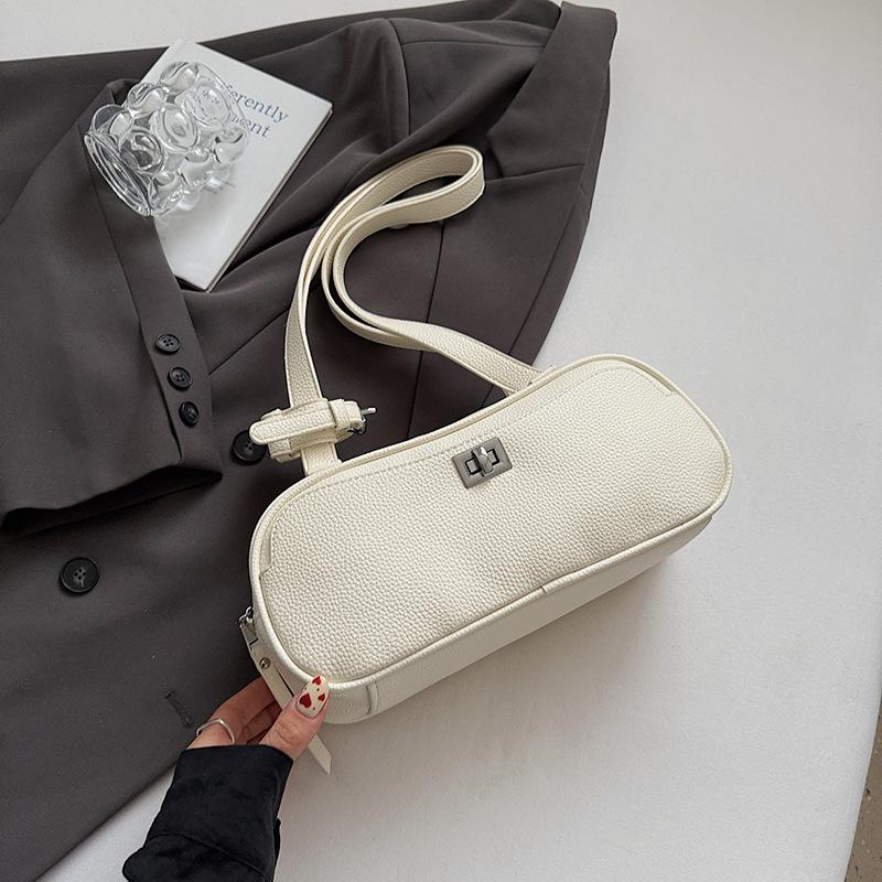 2025 Summer Niche Shoulder Bag Fashion Commuter Handbag Korean Simple Casual Underarm Bag Women's Bag