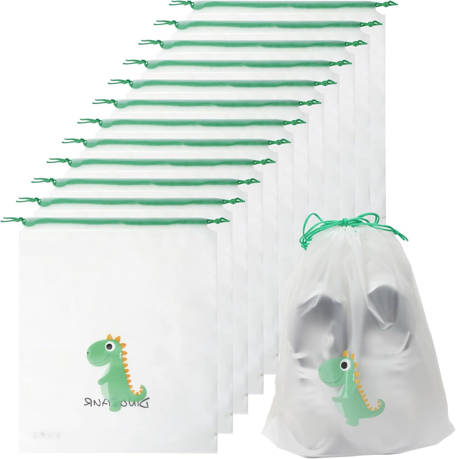 

10 шт. Портативная сумка для хранения обуви с завязками на шнурке, эко-сумка для хранения всякой всячины, дорожная косметичка, водонепроницаемая прозрачная пластиковая сумка для хранения