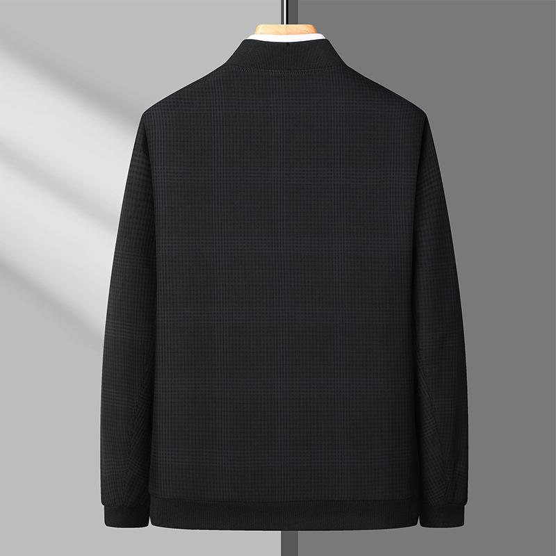 Spring and Autumn New Jacket Men's Stand-up Collar Casual Jacket Business Dad Middle-aged Jacket