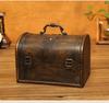 Torsoya Treasure Chest, Wooden Storage Box with Lid, Retro Style, Stylish Home Decor (Lock)