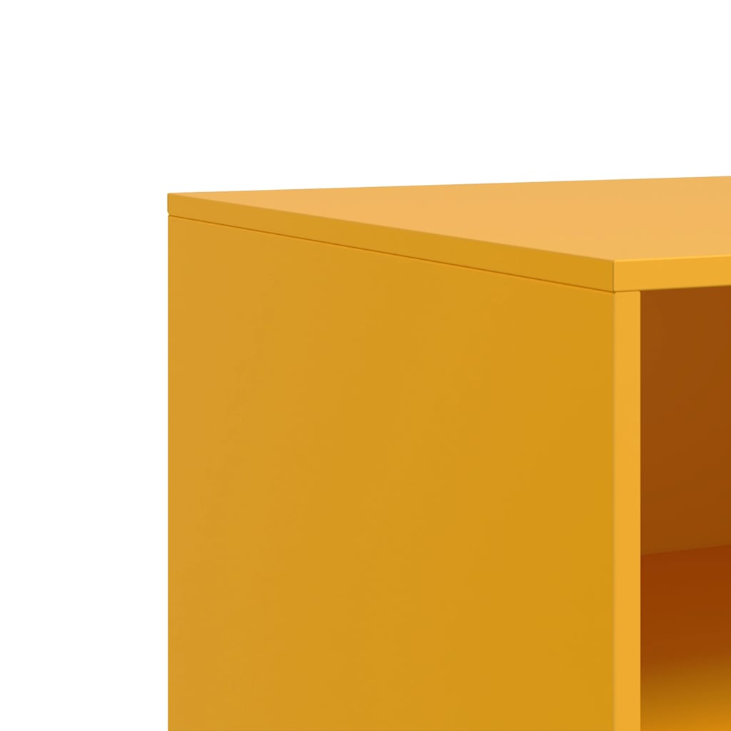 TV Cabinets 2 Pcs Mustard Yellow 67 X 39 X 44 Cm Steel