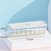 Transparent Chopstick Organizer with Drain Tray Multifunction Dinnerware Holder Plastic Chopstick Box For Utensils Drawer Spoons