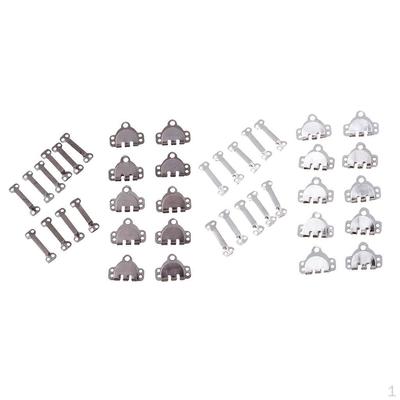 20 conjuntos de ganchos de costura de metal e fecho de olhos para calças, saias, vestidos, artesanato