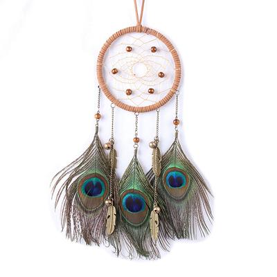 Feather Dream Catcher Wind Chimes Hand-woven Catcher for Girls Boy Kids Bedroom Hanging Ornaments Home Decor Festival Gifts