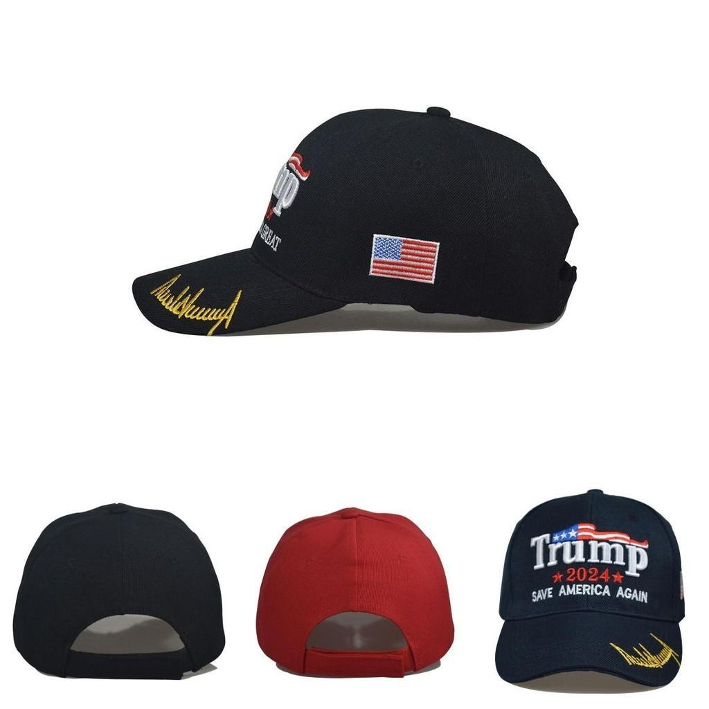 America Take Trump Back Usa Signature 2024 Red Shadow Embroidered Cap Hat