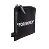 Off White Quote Leather Detachable Chain Wallet