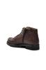 Men's Fashion Genuine Leather Flat Heeled Booties Brown Fur Inside Boots Shoes