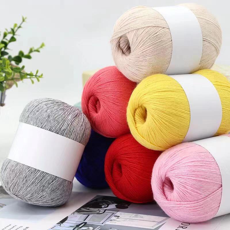 Hand-woven Cashmere Yarn - 3 Ply Soft Wool for Sweaters - Spot Processed Ball of Yarn