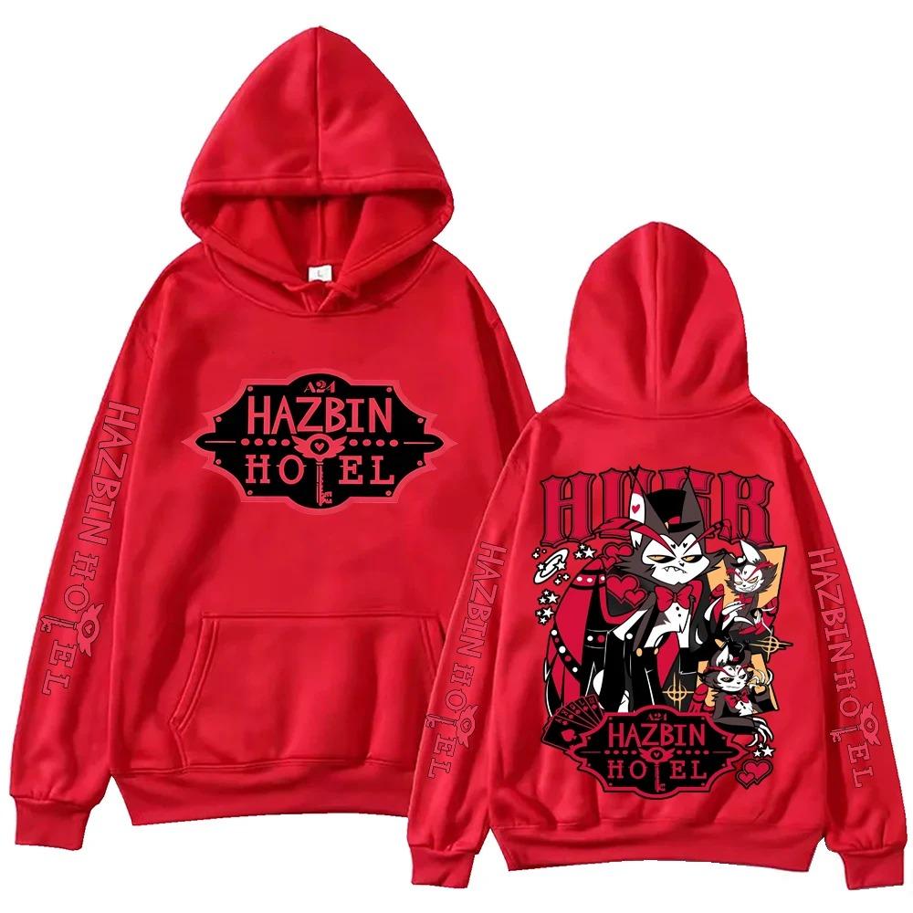 2026 Hazbin Hotel Husk Hoodie Man Woman Harajuku Fashion Casual Long Sleeve Pullover Tops Sweatshirt Gift Autumn and Winter Unisex