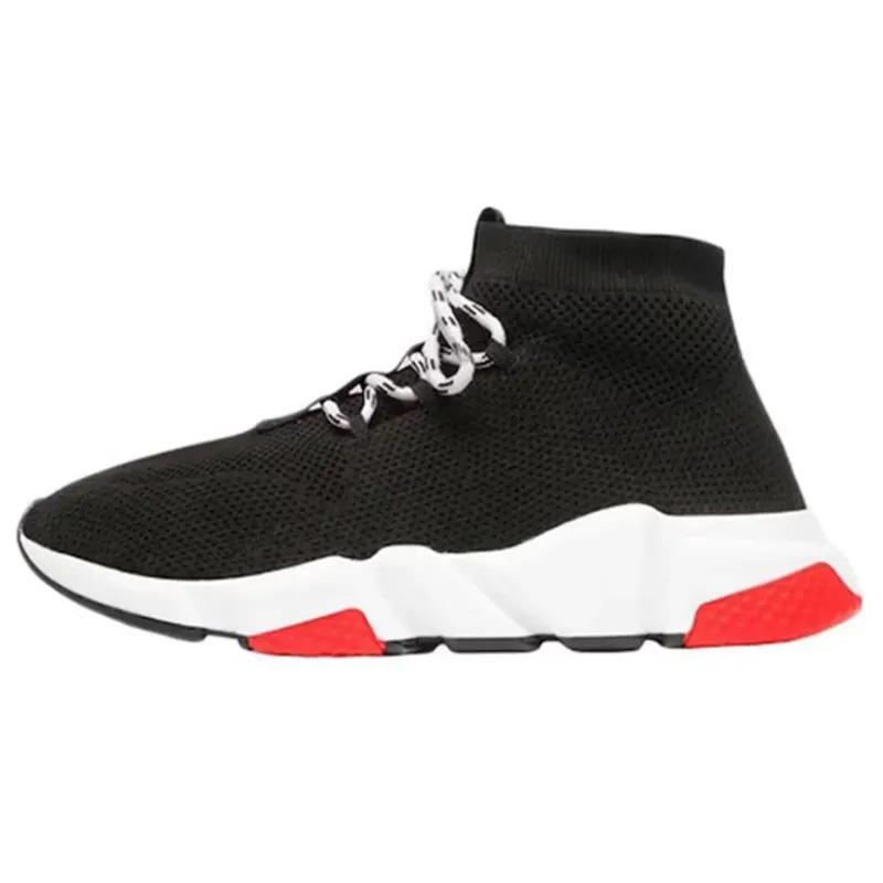 

4.0 Unisex High Top Knit Sock Sneakers With Air Cushion Pure Color Versatile Casual Shoes 45