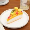 PU Fruit Cake Slice Model - Dessert Cream, Pudding, and French Mousse Display