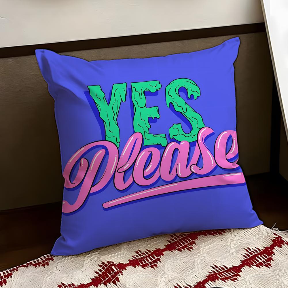 Powerful Motivational Quote Cushion Cover Reversible Soft Durable Pillow Cover Home Car MultiScene Use for Daily Comfort