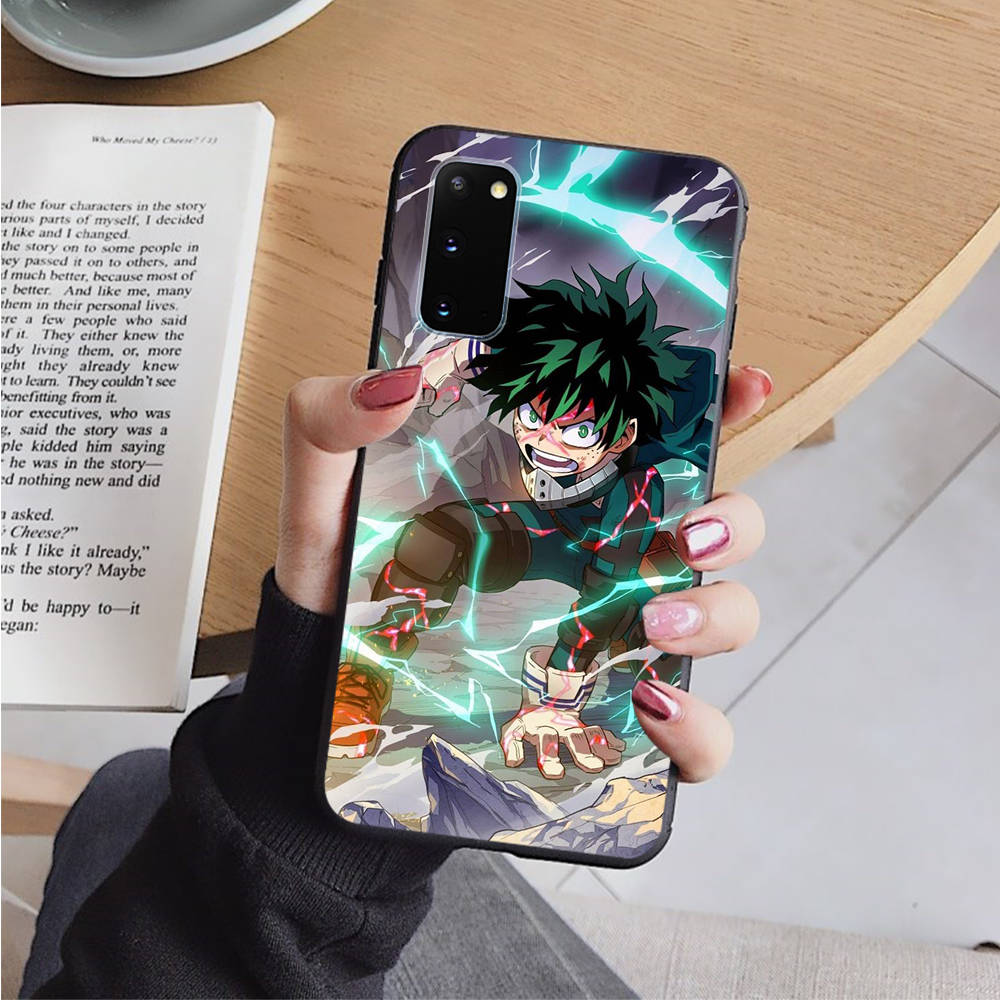 AD87 My Hero Academia Black Case for OPPO Reno 8 6 5 4 Pro Find X3 A17 A31 A38 A40 A53 A54 A55 A74 A76 A78 A77 A80 A94 A95 A96 Pro Sofe Cover