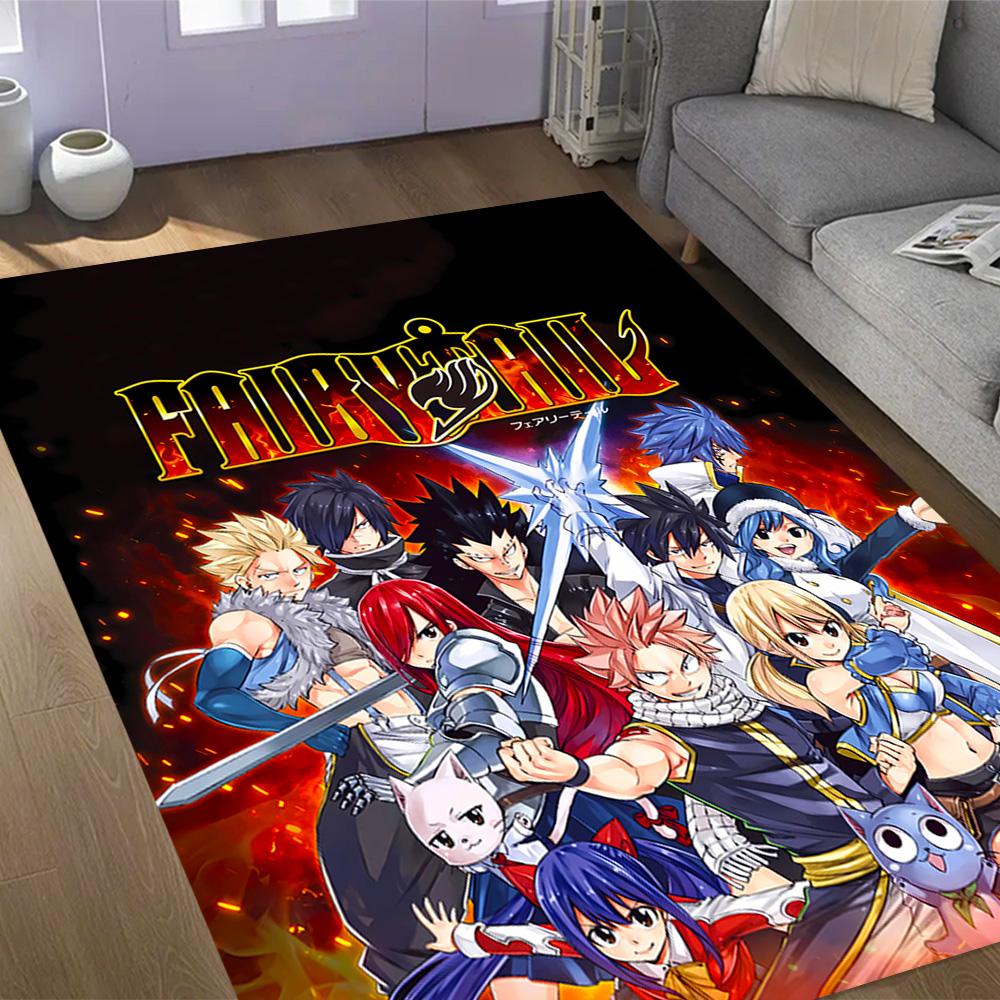 Fantasy Friends Adventure Themed Anti-Slip Rugs - Polyester Home Decor, Suitable for Bedrooms, Living Rooms, Doorways, Studios, and Decorations
