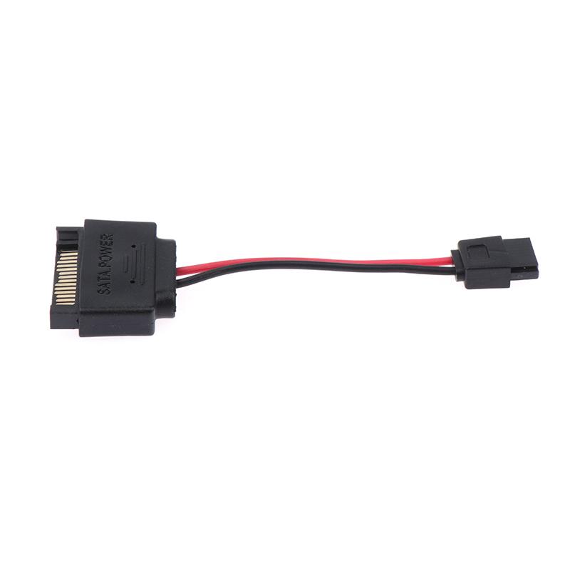 1Pc Sata 15-Pin Male To Sata 6-Pin Female Slimline Power Adapter Cable 20Awg Laptop Optical Drive Cable