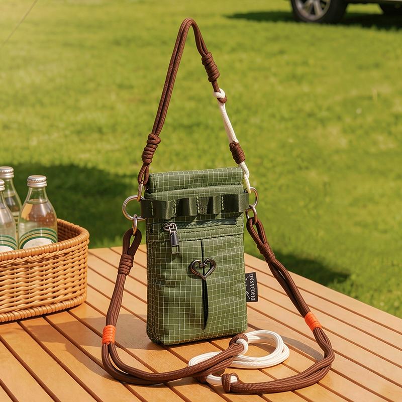 Handytasche Damen Umhängetasche Geldbörse Kordelzug Wasserflaschentasche