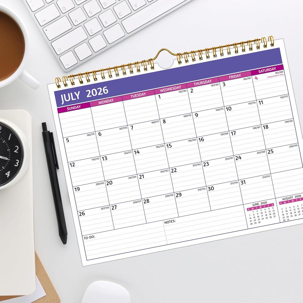 Wall Calendar 2026-2027 – 2 Year Calendar 2026-2027, 11 X 8.5 In, Jan 2026 - Dec 2027, 2026 Calendar 24 Months, Small Monthly Calendar 2026, with