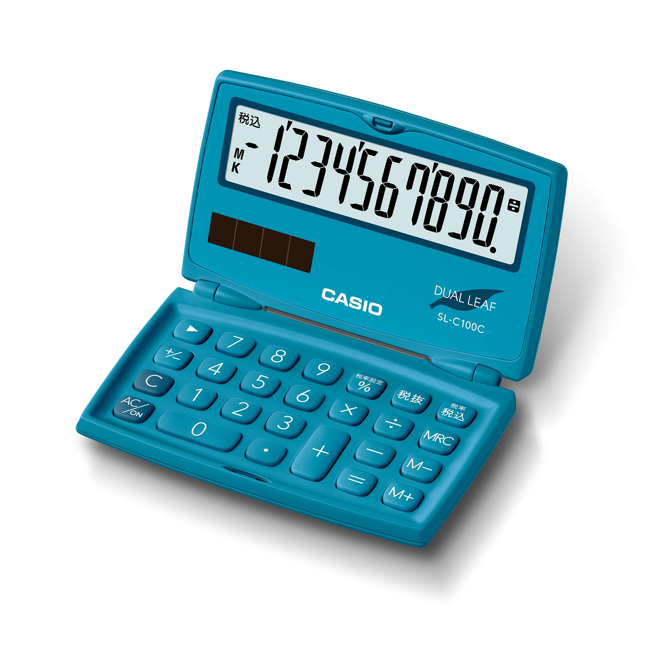 

Калькулятор Casio Colorful Lake Blue 10-значный складной блокнот SL-C100C-BU-N