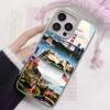 USA America Flag Silver Plating Mobile Phone Case for iPhone 17 16 15 14 13 12 11 Air Pro Max Plus Colorful Cover