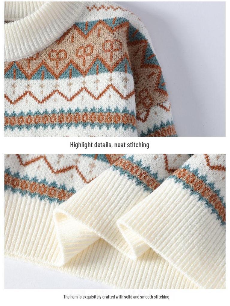Men's Autumn/Winter Casual Half-High Collar Knitted Sweater