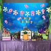 Jellyfish Flowers Party Banner Under The Sea Bottom Theme Party Decorations for Wedding Bridal Baby Shower Birthday Party Supplies