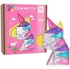 Magnetic Constructor Connetix Glitter Unicorn Pack, 58 Pieces