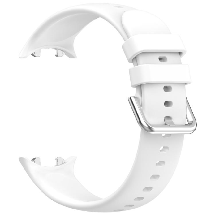 

Sweat Resistant Lightweight Silicone Band Ergonomic Design Secure Fastener Sweatproof Smartwatch Band for Smartwatch белый