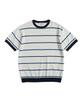 Waildeubeuligseu Fn Knitted Stripe T-Shirt (Blue)