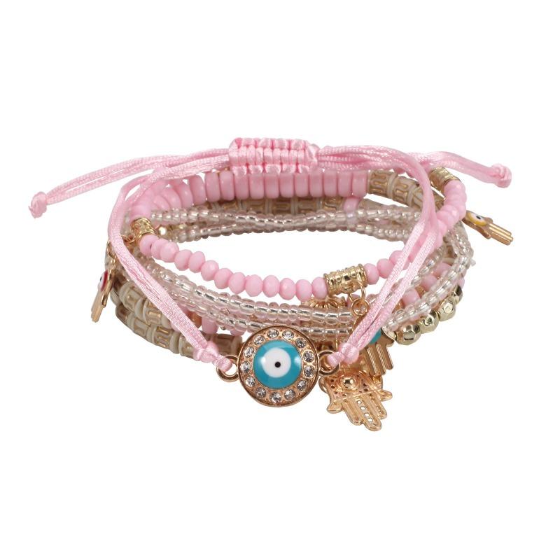 Bohemian bracelet creative tassel multi-layer beaded bracelet