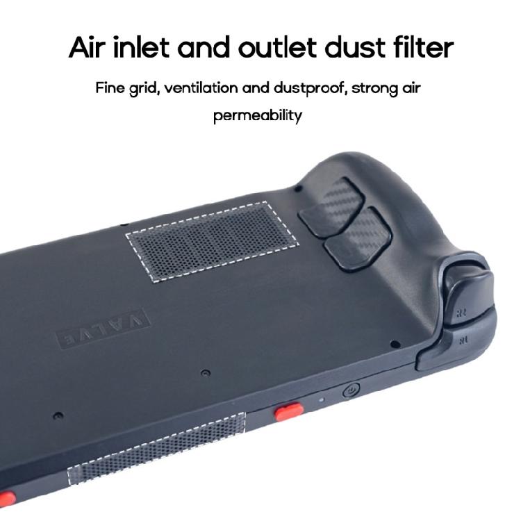 Console Protective Stickers Set Dust Plugs Touchpad Button Decal for Steam Deck