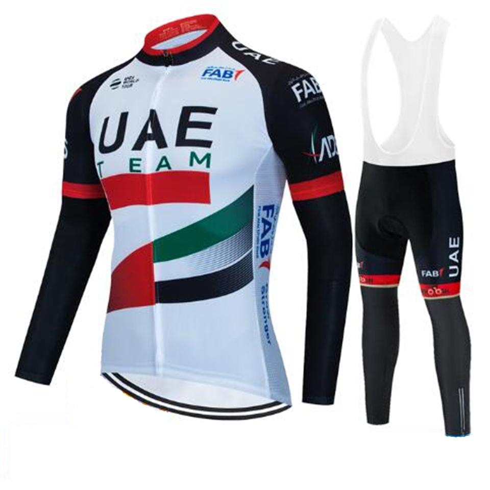 2026 Uae Team Autumn Cycling Jersey Set Bicycle Sportwear MTB Maillot Ropa Ciclismo Road Bike Uniform Long Sleeve Bicicleta Clothing