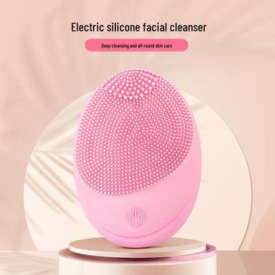 Curățător facial multifuncțional cu ultrasunete din silicon: Aparat electric pentru îndepărtarea punctelor negre și masaj