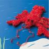 Ball of CREATIVE BUBBLE - Rico Design - Red - 100% Polyester - 50g - Crochet Hook N°4