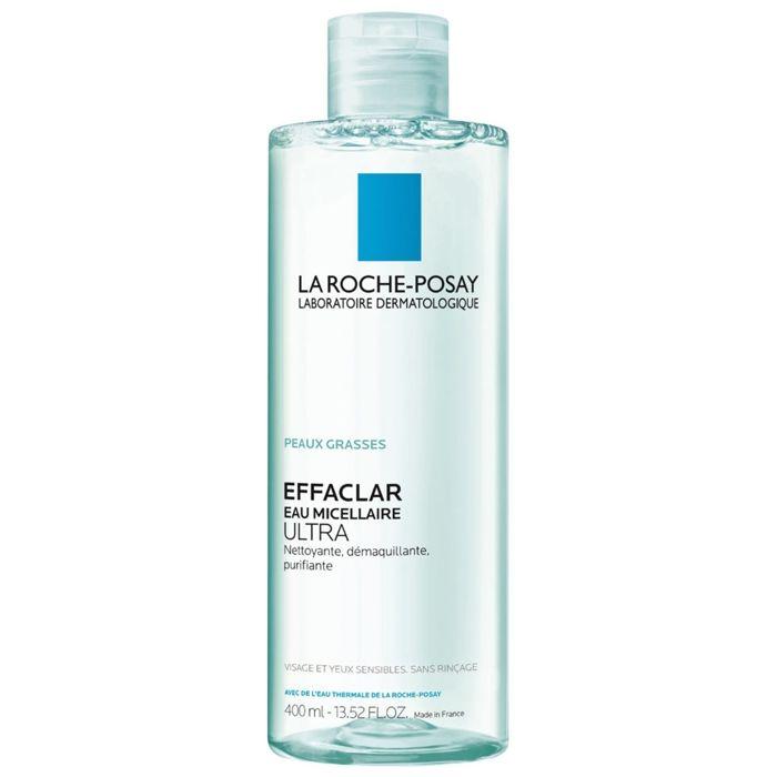 Eau micellaire - EFFACLAR - 400 ml - Sans parabène - Peaux sensibles - Mixte