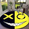1pc General-purpose Rug, Gaming Printed Round Rug, Comfortable Office Chair Carpet, Home Entrance Floor Mat