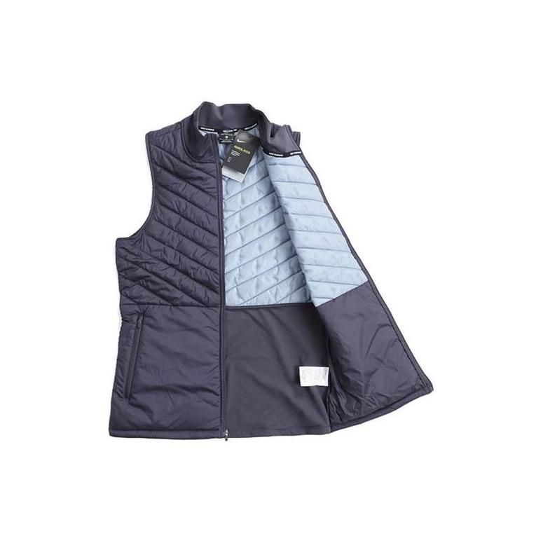 Nike Vests Men's Marine Blue Stand Collar Moderate Other AH0547-081