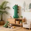 Matte Finish Dinosaur Theme Balloons Number Shape Birthday Party Balloons  For 1-3 Year Olds