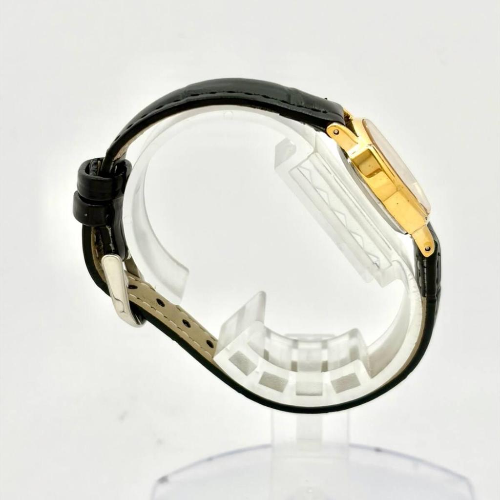 Used [New Battery] SEIKO Ladies Watch Gold Octagon 1421-5140 001585 New Belt
