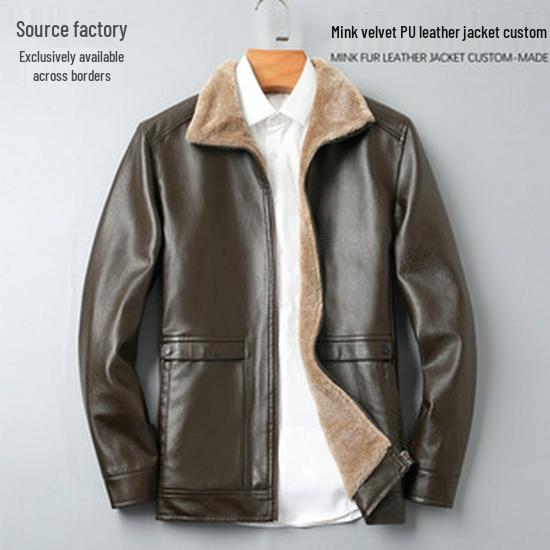 2025 Women's Retro Distressed Leather Jacket - Spring/Autumn Short Style with Motorcycle Lapel